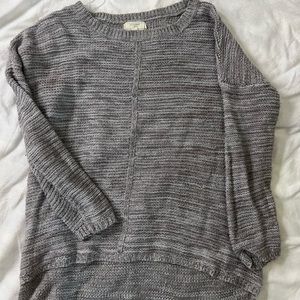 No comment 2 XL knitted tunic, long sleeve sweater 0312